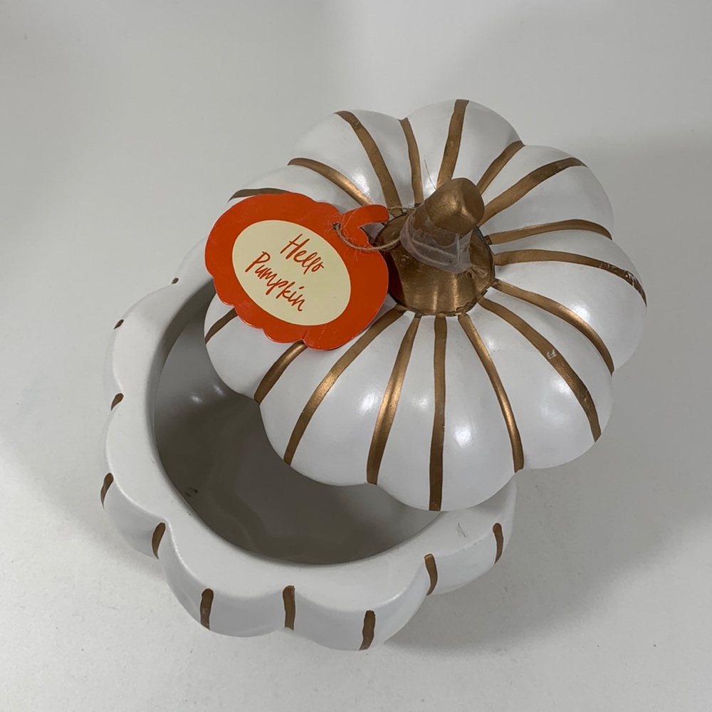 Ceramic Pumpkin Pot With lid By Whimsical Cuphoard - Picture 4 of 9